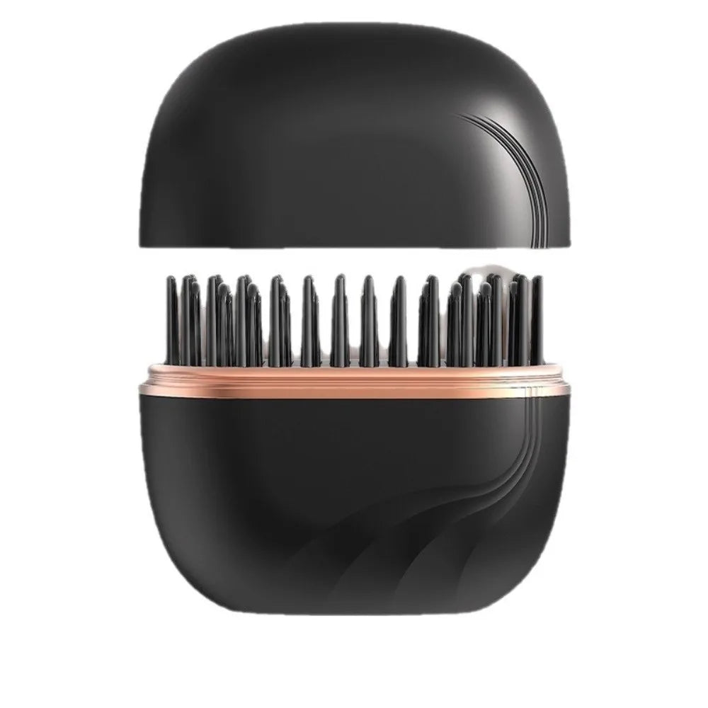 Rechargeable Mini Hair-Straightening Brush – Pink or Black