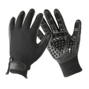 Black Soft-Nodule Pet Grooming Glove