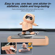 Magnetic Skateboard Bear Dashboard Ornament – 4 Styles