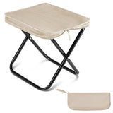 Portable Foldable Backpack Stool Lightweight Camping Picnic Fishing Chair with Mesh Bag Outdoor Adventure Seat for Hiking Travel