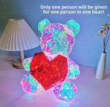 LED Glowing Bear Gift - Birthday, Valentine's & Mother's Day Present for Women, Premium Keepsake