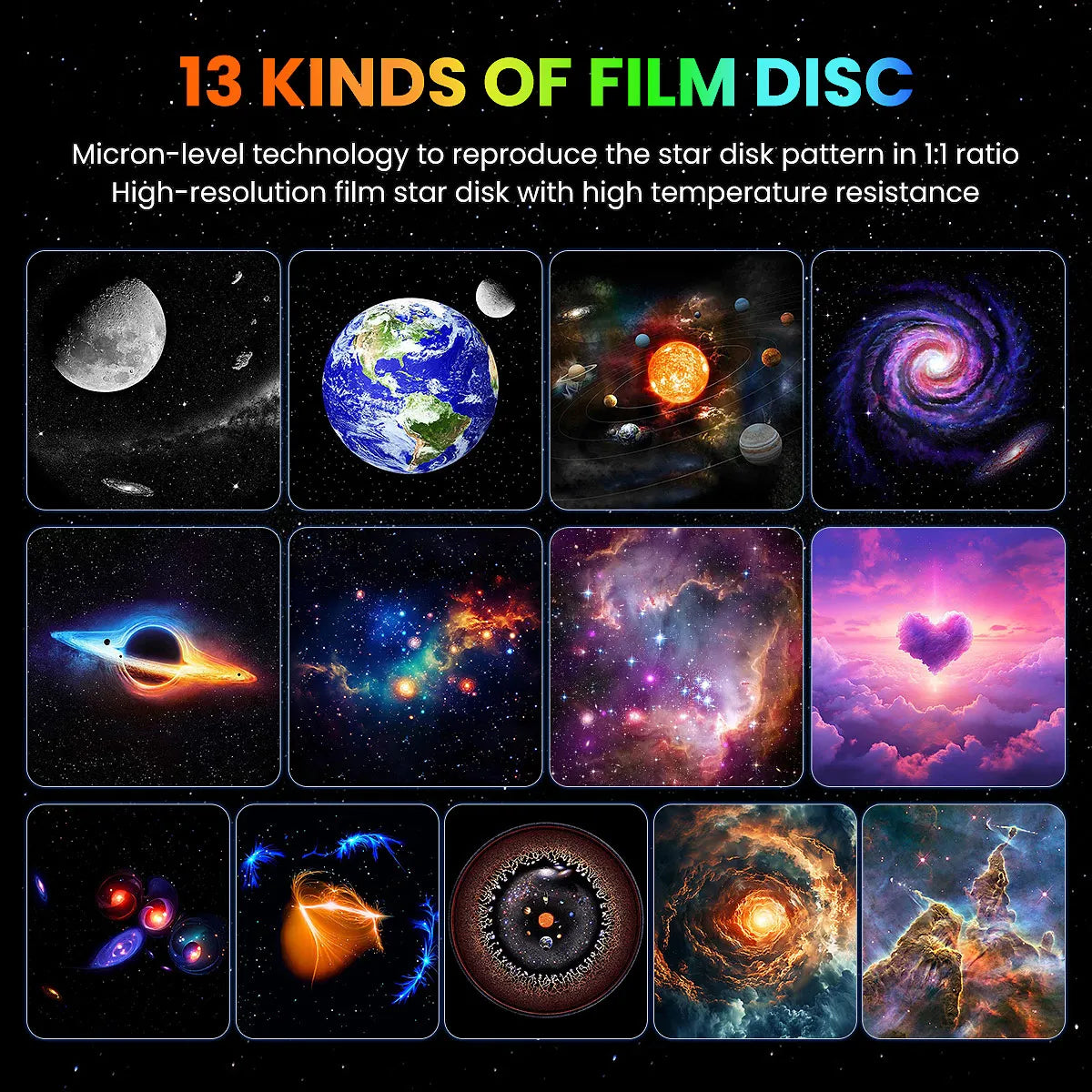 2025 New Model 4K HD Earth Projector PRO,13 Film Card, Globe Galaxy Projection Lamp Pro Version, Table Lamp From home decor