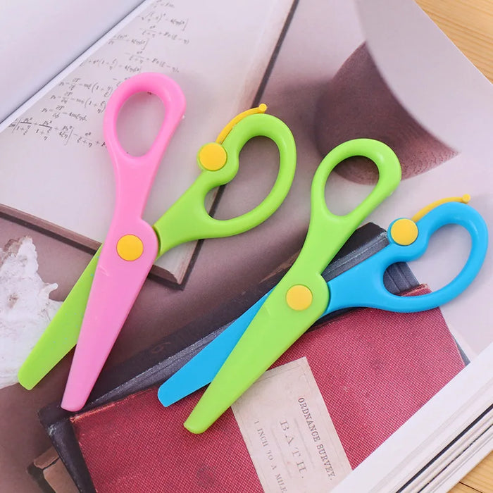 137mm Rounded-Tip Children’s Paper Scissors – 4 Colours