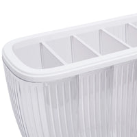 Dry Food Dispenser 6-Grid Wall-Mounted Dry Food Dispenser - Adjustable Compartments Easy Dispensing - Kitchen Storage