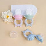 4pcs/set Silicone Fruit & Vegetable Feeder for Infants and Toddlers 6-36 months Food Grade Teething & Feeding Pacifier