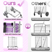 40 kg Foldable Stair-Climbing Shopping Trolley