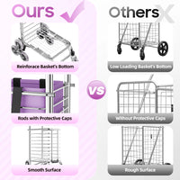 40 kg Foldable Stair-Climbing Shopping Trolley