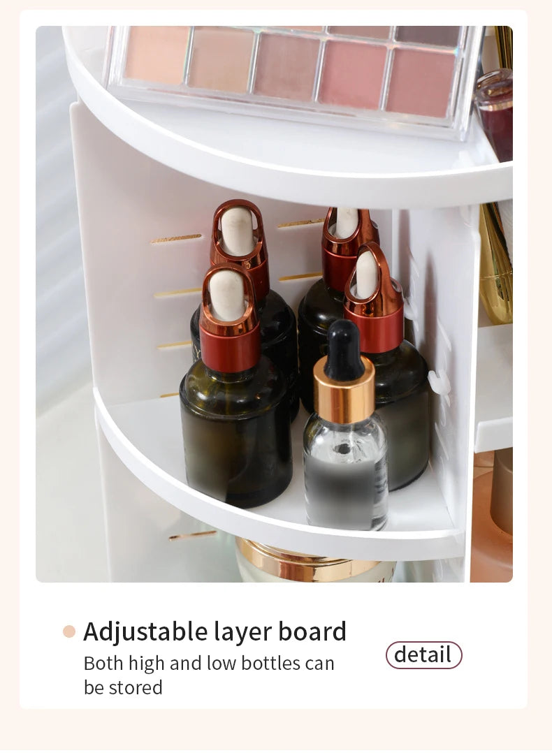 360° Rotating Makeup & Skincare Organiser – 3 Colours