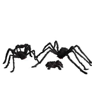 Poseable Giant Black Halloween Spider – 30cm to 200cm