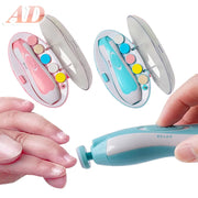 Electric Baby Nail File Set with LED Light – Pink or Blue