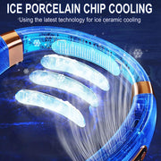 Rechargeable Bladeless Neck Fan with Digital Display – 4 Colours