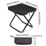 Portable Foldable Backpack Stool Lightweight Camping Picnic Fishing Chair with Mesh Bag Outdoor Adventure Seat for Hiking Travel