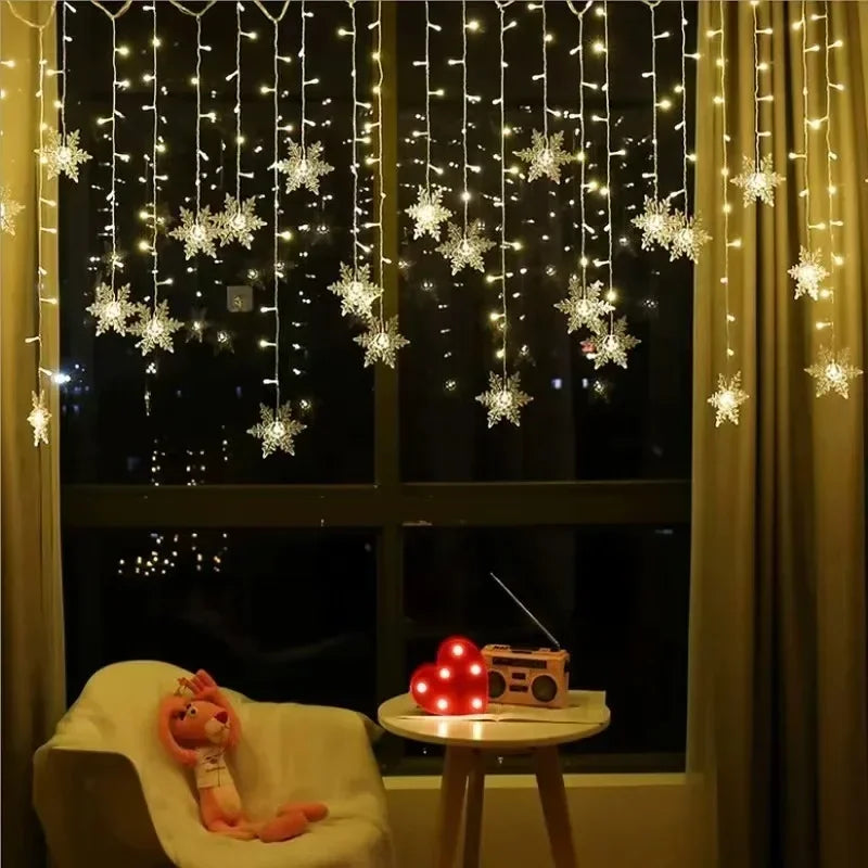 Solar Snowflake String Lights – 3.5 m or 7 m