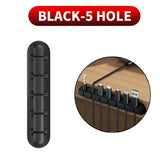 Cable Cord Wire Organizer Silicone USB Cable Winder Management Clips Self Adhesive for Mouse Keyboard Headset For iPhone Huawei