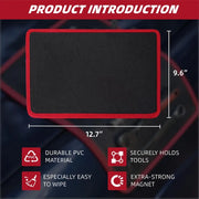 Extra-Strong Magnetic Tool Mat – Wipeable PVC Parts Tray for Screws, Bolts & Auto Repair