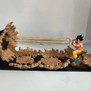 Dragon Ball Anime Son Goku KaMeHaMeHa Lamp Led Bulb Action Figures Model Figurine Figure & Base & Lamp DIY Decoration Collection