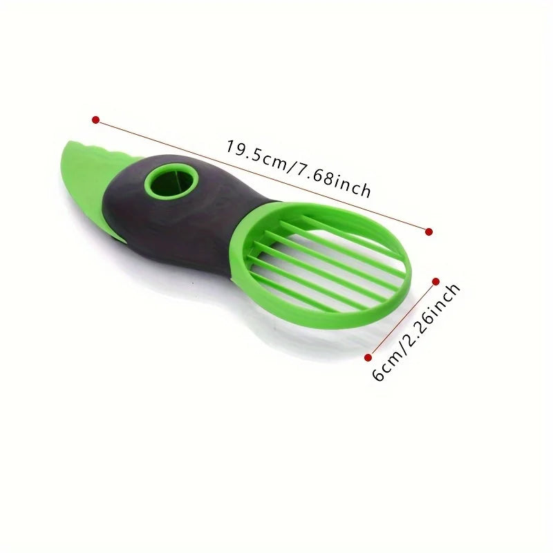 3-in-1 Avocado Peeler, Slicer, and Corer Multifunctional Kitchen Tool for Easy Fruit Prep, Durable Plastic, Ergonomic Handle
