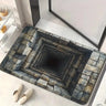 Front Door Mat Entrance Brick Bottomless Hole Area Rug 3D Trap Optical Visual Illusion Rugs Playroom Floor Carpet Mat