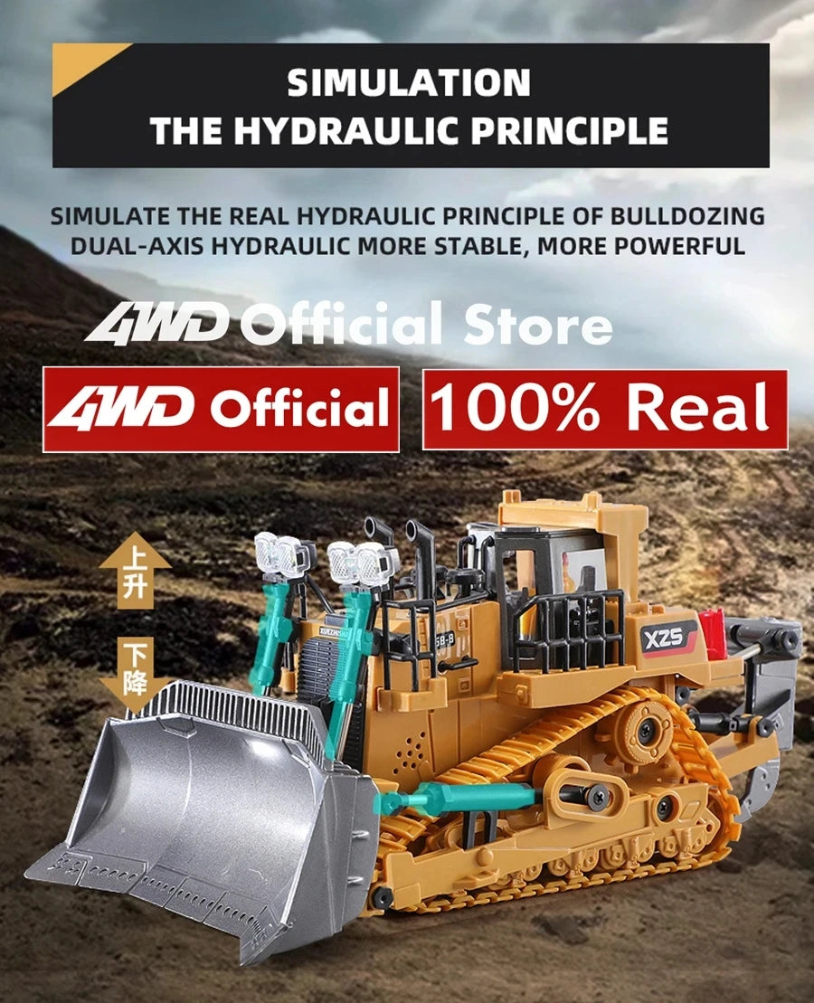 4WD Remote-Control Excavator Toy – 9 Options