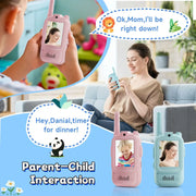 2-Piece Rechargeable Video Walkie-Talkies for Kids