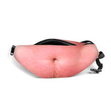 Funny Dad Bod Money Belt Bag Men Travel Bags Flesh Color Creative Fanny Pack Beer Fat Belly Bum Pouch Waist Bag