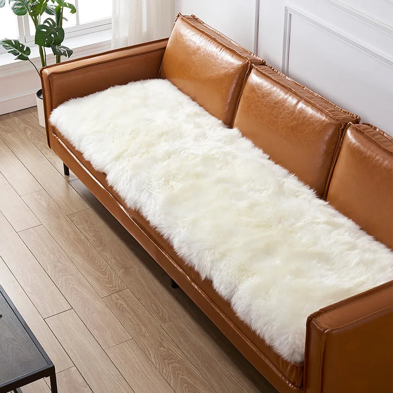 Long Faux-Sheepskin Fur Rug & Floor Runner