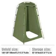 Portable Outdoor Privacy Shower & Changing Tent