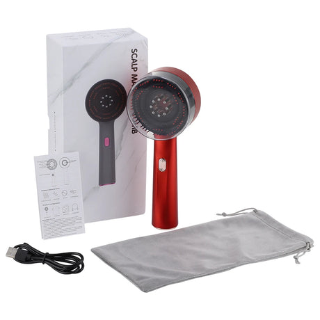 Red Light Therapy Hair Growth Comb Scalp Applicator Repair Damaged Hair Massage Comb Head Massager Brush Liquid Applicator