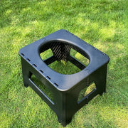 Folding Portable Camping Toilet – 2 Sizes, Grey or Black