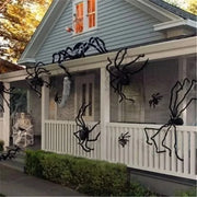 Poseable Giant Black Halloween Spider – 30cm to 200cm