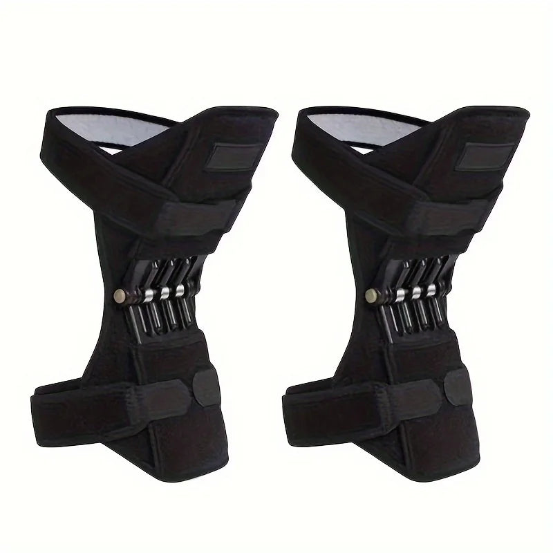 Knee Protection Booster Support Knee Cushion Adjustable Sports Powerful Rebound Spring Force Relieves Pain From Strains 1-2PCS