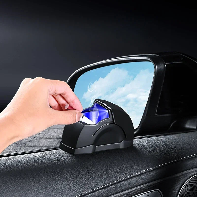 Lidded Metal-Lined Car Ashtray – Standard or Lighted