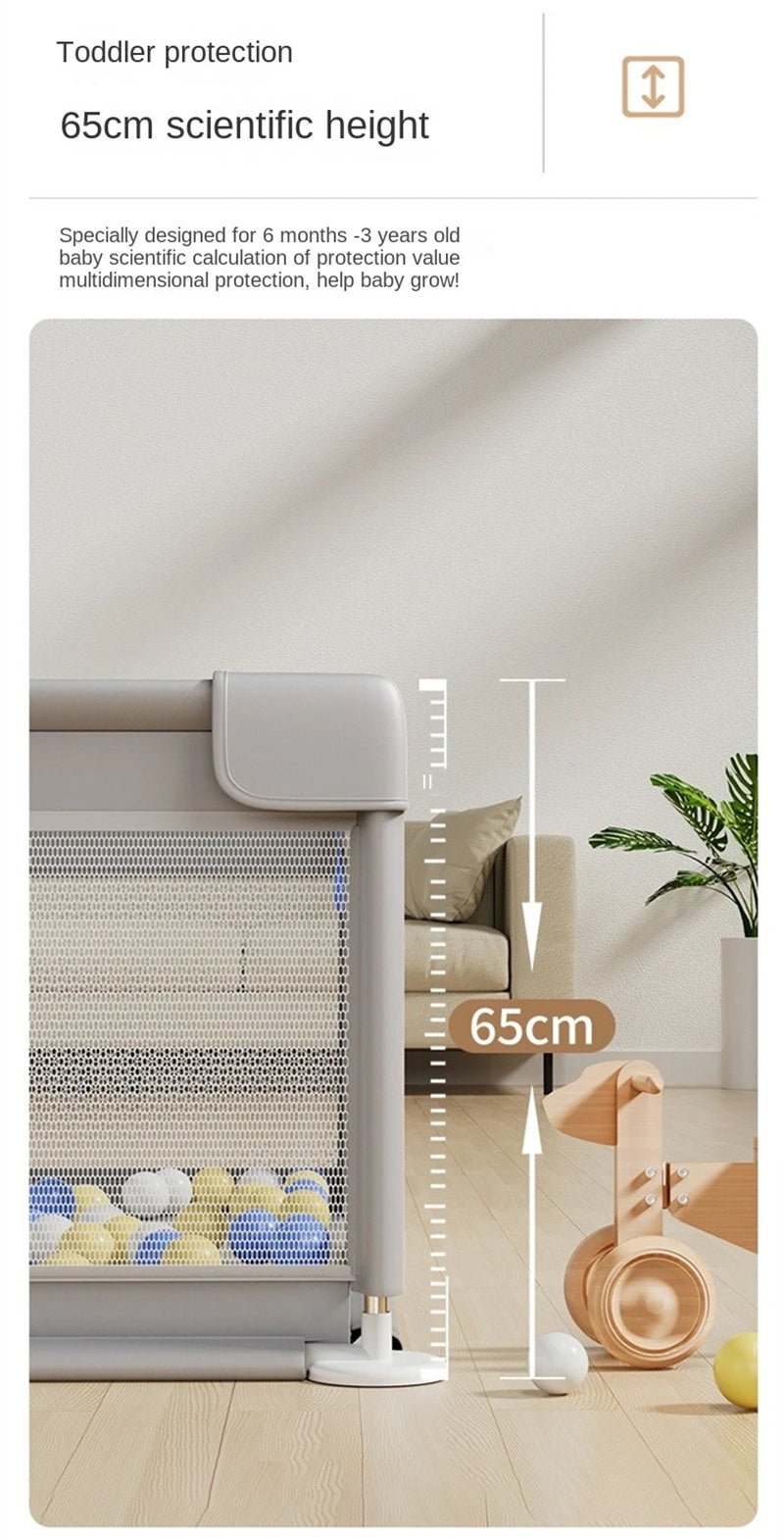 Breathable Mesh Children’s Playpen – 4 Floor Sizes