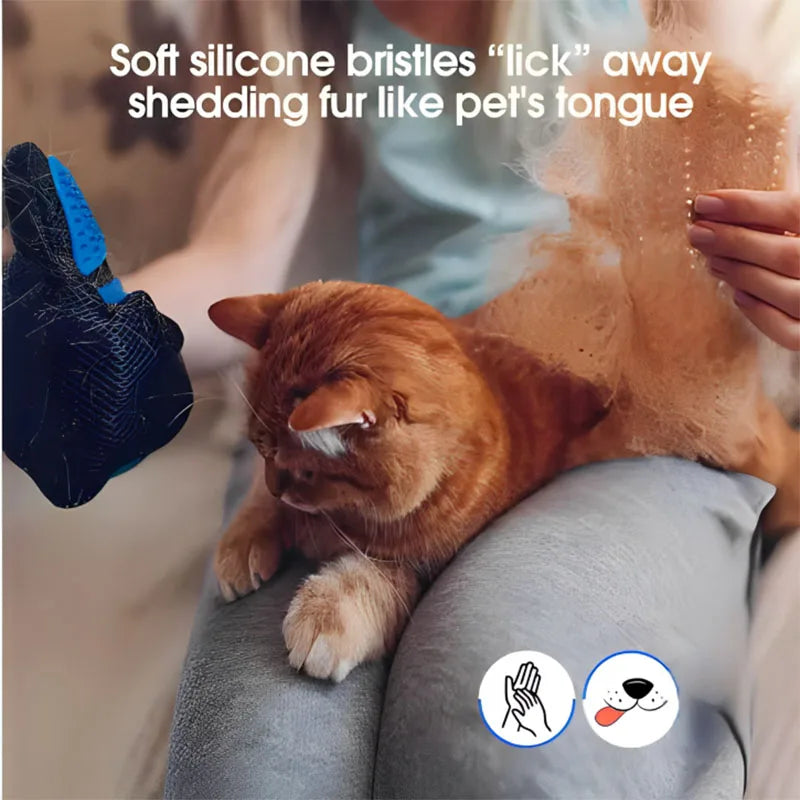 Palm-Style Pet Grooming & Deshedding Glove