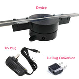 3D Hologram Fan 42CM WiFi 3D Holographic Projector Advertising Display Light HD Holographic Projector for Stores Bars Party Xmas