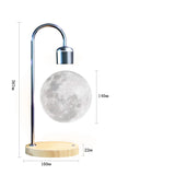 3D Printing Floating Moon Lamp Magnetic Levitation Seamless LED Night Light Creative Home Decoration Table Lamp