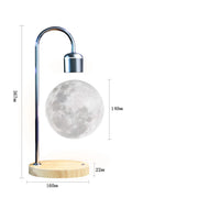3D Printing Floating Moon Lamp Magnetic Levitation Seamless LED Night Light Creative Home Decoration Table Lamp
