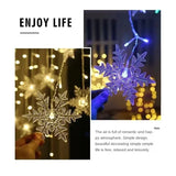 Solar Snowflake Lights Outdoor for Xmas Garden Patio Party Home Holiday New Year Celebration Decor