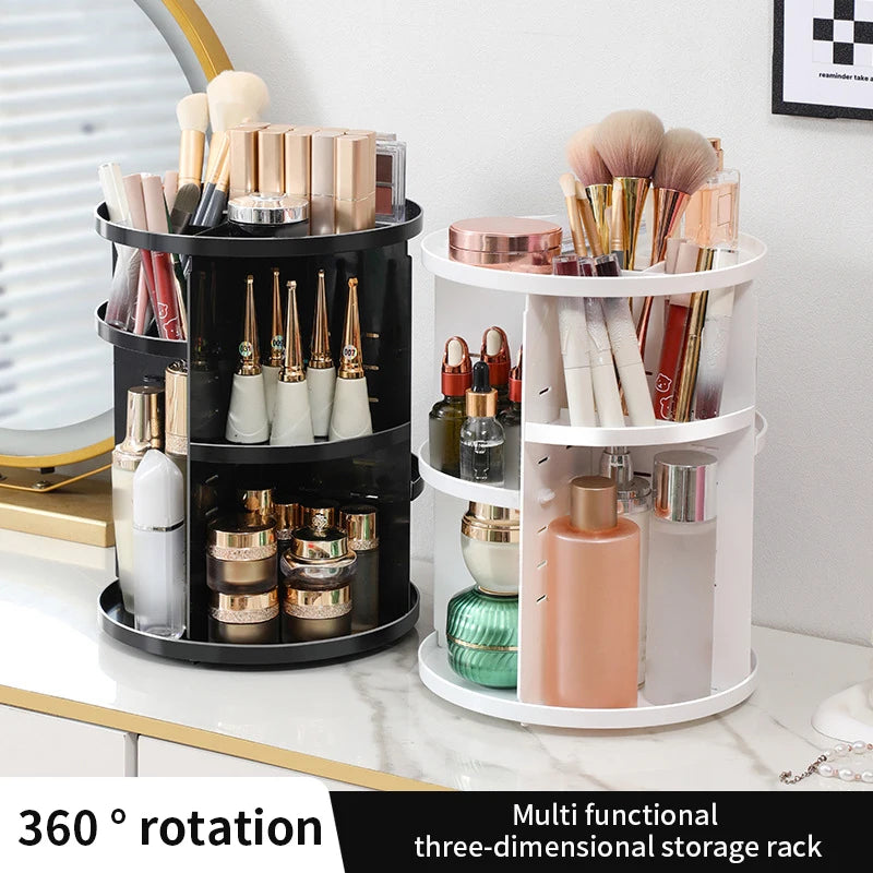 360° Rotating Makeup & Skincare Organiser – 3 Colours