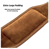 Professional Waist Support Sports Safety Belt Protection Fitness Deep Squat Weightlifting Training Cowhide Weightlift Deadlift