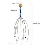 Head massage spider head masseur for relaxation therapy and stress relief