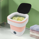 12L Portable Small Washing Machine Collapsible Washer Spin Dryer Apartment Travel Socks Underwear Panties Washing Machine
