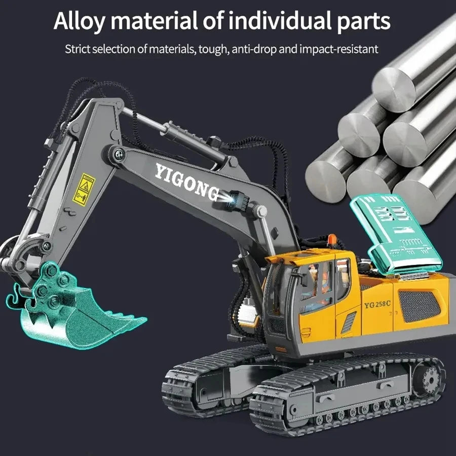 4WD Remote-Control Excavator Toy – 9 Options