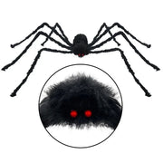 Poseable Giant Black Halloween Spider – 30cm to 200cm