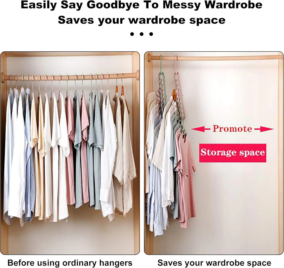 9-Hole Folding Cascading Hanger – 1 or 3 Pack