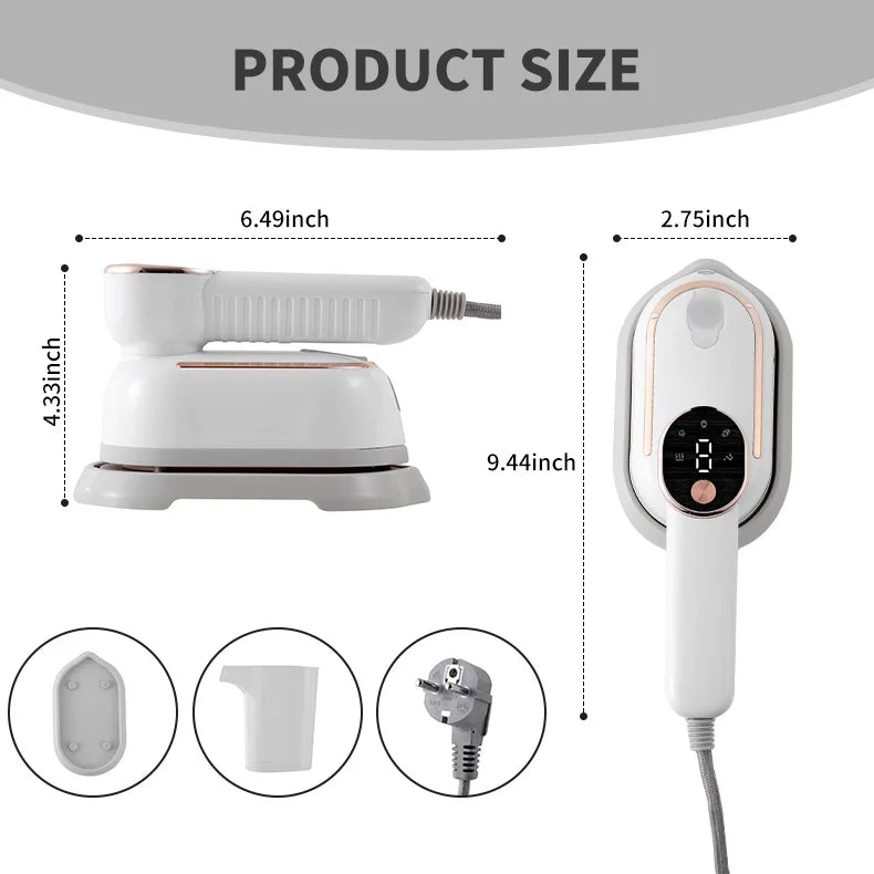 Compact Handheld Steam Iron for Home & Travel – 4 Colours