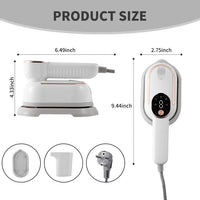 Compact Handheld Steam Iron for Home & Travel – 4 Colours