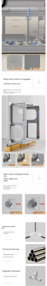 Baby Playpen for Children Play Area Baby Playground Safety Barriers Basketball Baby Activity Gym Child Fence Ball Box Game