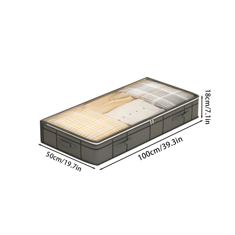 Foldable Under-Bed Quilt & Clothes Storage Bag – 2 Sizes