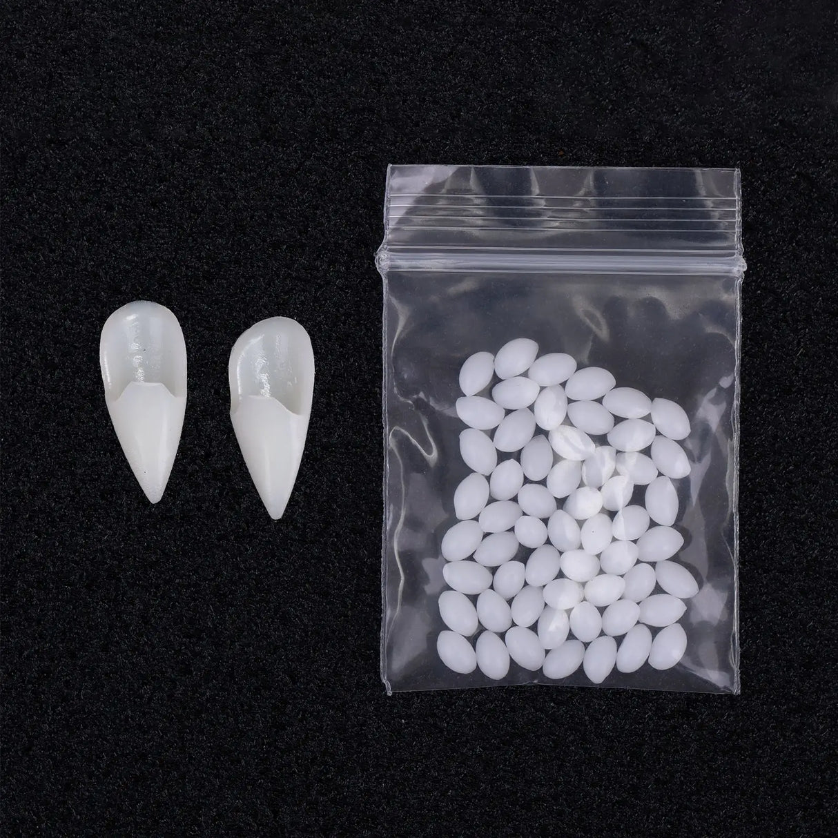 Halloween Decoration Vampire Teeth Fangs Dentures Props Halloween Cosplay Props False Fangs With Solid Glue Halloween Props